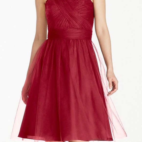 David's Bridal Strapless Dress with Tulle Size 10 - Picture 6 of 6